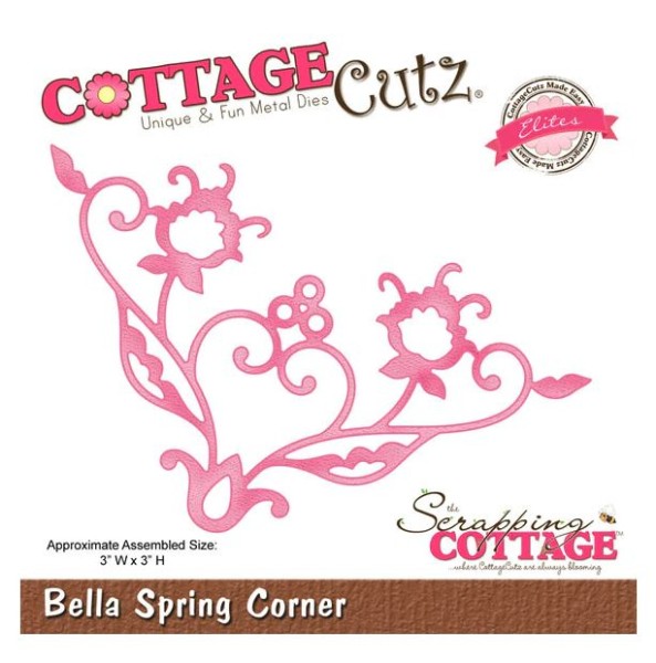 Cottage Cutz Stanzschablone Bella Spring Corner