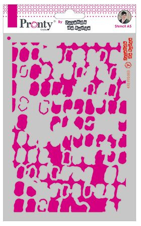 Pronty Crafts Stencil Grunge Squares A5