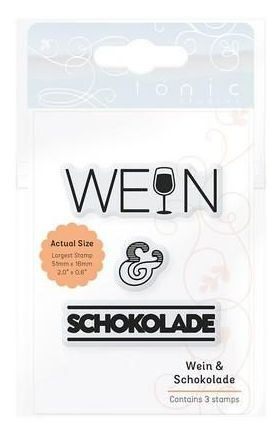 Tonic Studios Clear Stamps Wein & Schokolade