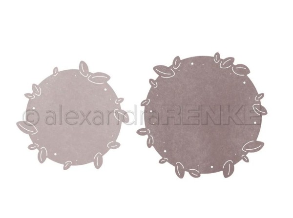 alexandraRENKE Stanzschablone 'Blättrige, runde Aufleger'