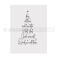 alexandraRENKE Embossingfolder 'Typo Tanne Schönste Zeit' alexandraRENKE Embossingfolder 'Typo Tanne Schönste Zeit'