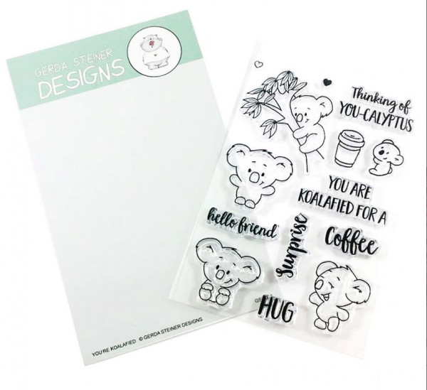 Gerda Steiner Designs 4x6 Clear Stamp Set You´re Koalafied