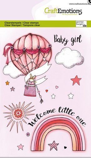 CraftEmotions clearstamps A6 - Babygirl