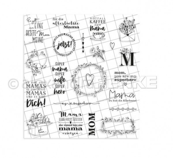 alexandraRENKE Clear-Stamps Mama-Tag
