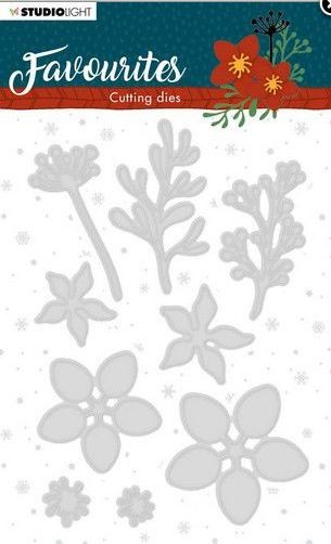 Studio Light Embossing Die Cut Stencil Winter‘s Favourites nr.332 STENCILSL332