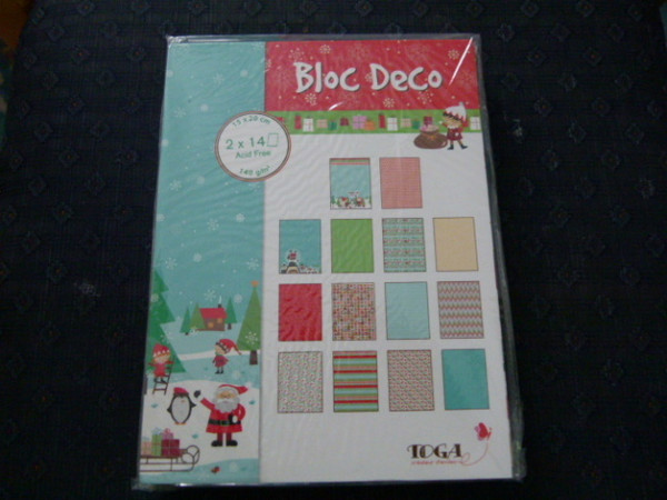 Scrapbook Block 15 x 20 cm 28 Blatt Noel Lutin