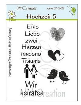 Jm Creation Clear Stamps Hochzeit 5