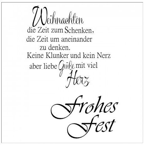 efco Clear Stamps Stempelset Frohes Fest