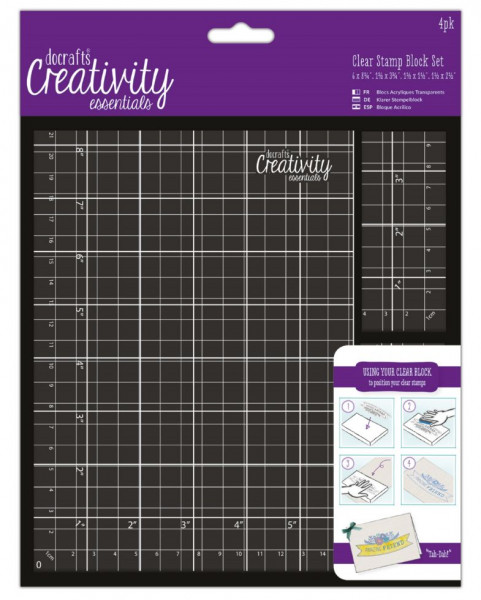 docrafts crativity essentials Clear stamp Block Set