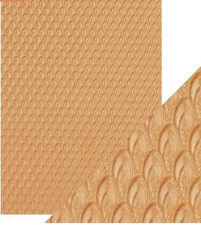 Craft Perfect - Speciality Paper - Hand Crafted Cotton - Golden Scales A4 - A4(5/PK) - 150gsm - 9816