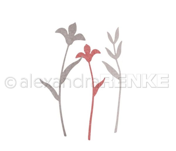 alexandraRENKE Stanzschablone Blütenkompostion