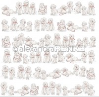 alexandraRENKE Designpapier Pudel in der Reihe alexandraRENKE Designpapier Pudel in der Reihe