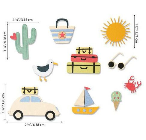 Sizzix Thinlits Die Set - Summer Days by Sharon Druy 26PK Sharon Drury