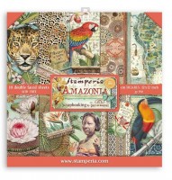 Stamperia Scrapbooking Pad 10 sheets - 30.5x30.5 (12"x12") - Amazonia Stamperia Scrapbooking Pad 10 sheets - 30.5x30.5 (12"x12") - Amazonia
