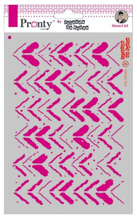 Pronty Crafts Stencil Grunge Stripes A5