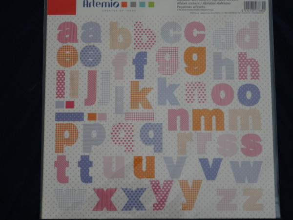 Artemio Alphabet Sticker 11004408 - Girl