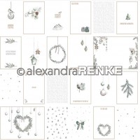 alexandraRENKE Designpapier 'Florale Weihnachten Kärtchenbogen grün' alexandraRENKE Designpapier 'Florale Weihnachten Kärtchenbogen grün'