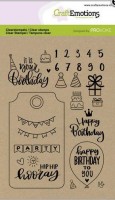 CraftEmotions clearstamps A6 - Birthday (Eng) Provoke CraftEmotions clearstamps A6 - Birthday (Eng) Provoke