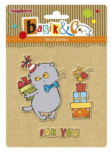 ScrapBerry's Clear Stamp Basik's Party 1 SCB4907035