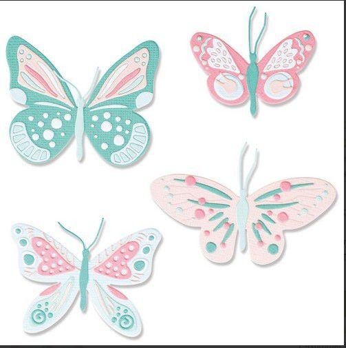 Sizzix Thinlits Die Set 29PK Patterned Butterflies Jenna Rushforth