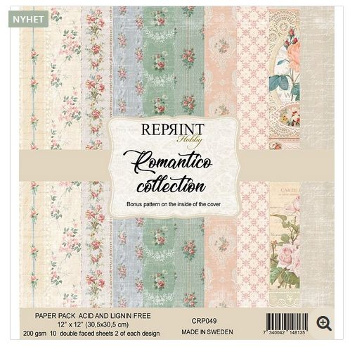 Reprint Hobby Paper Pack 12x12 Romantic Collection