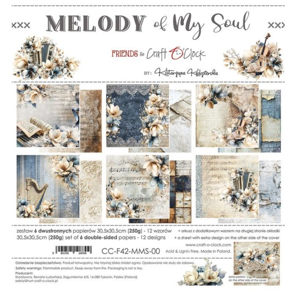 Craft O'Clock Melody of my soul Paper Pack
