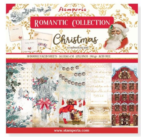 Stamperia 8x8 Paper Pad Romantic Collection christmas