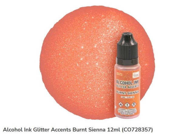 Couture Creations Alkohol ink Glitter Accents burnt sienna