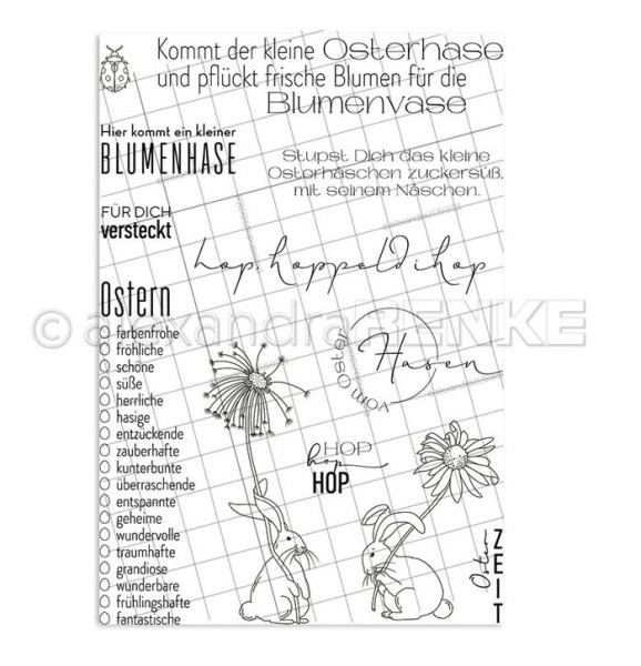 alexandraRENKE Clear Stamps Blumenhasen