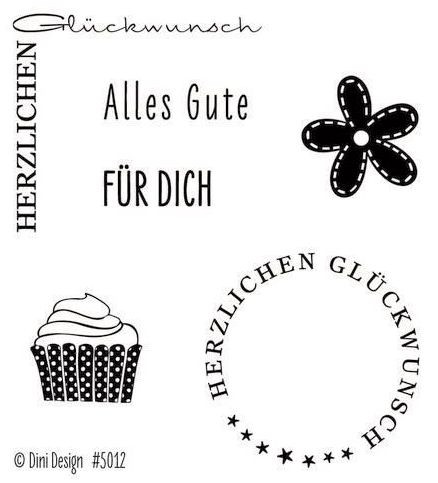 Dini Design Clear Stamps Glückwunsch