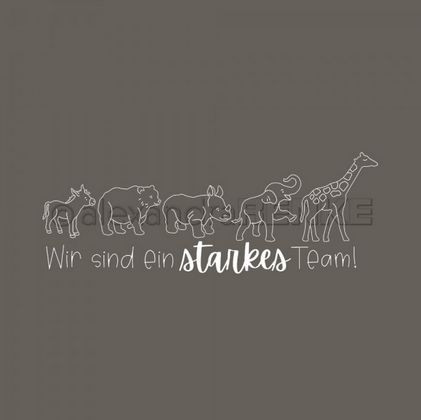 alexandraRENKE Holzstempel starkes Team