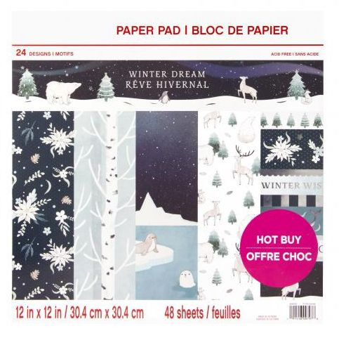 Craft Smith winter dream 12x12 paper pad