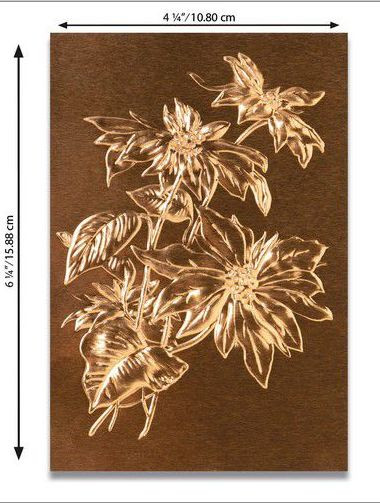 Sizzix 3-D Texture Fades Emb. Folder - Poinsettia Tim Holtz