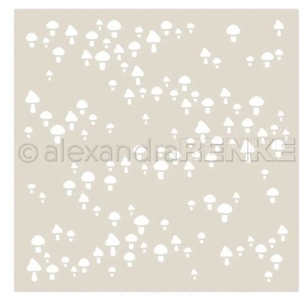 AlexandraRENKE Stencil Freudige Pilze