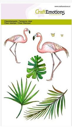 CraftEmotions Clear Stamps Flamingos 130501/1254